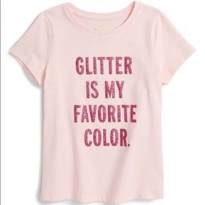 NWT Kate Spade Size S "Glitter Is My Favorite Color" T-Shirt